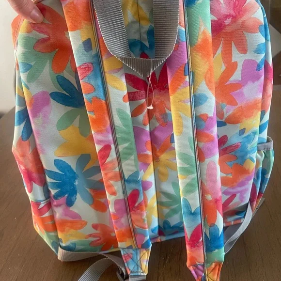 L.L. Bean Floral Backpack - Picture 2 of 4